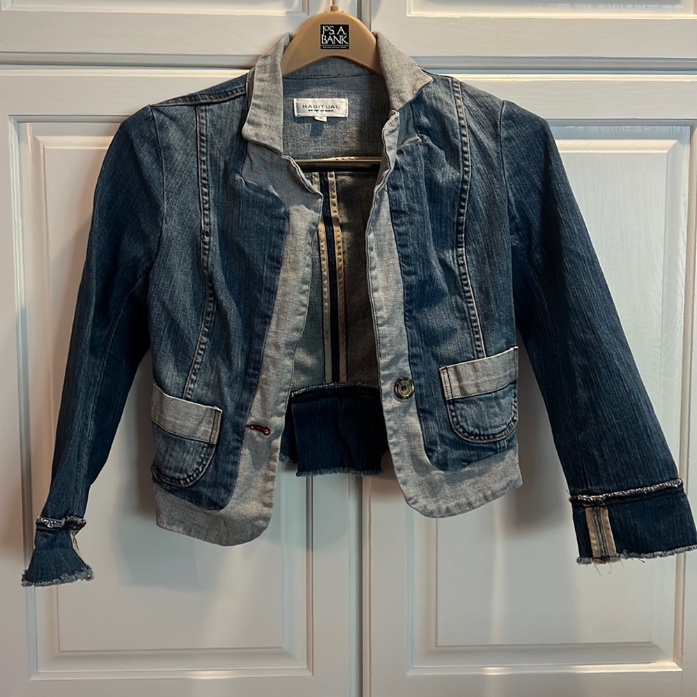 Vintage Tory Burch/habitual denim jacket, size 6